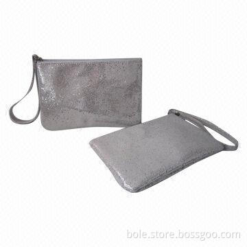 Promotional Cosmetic Bag Made of PVC, Nylon Zipper Closure